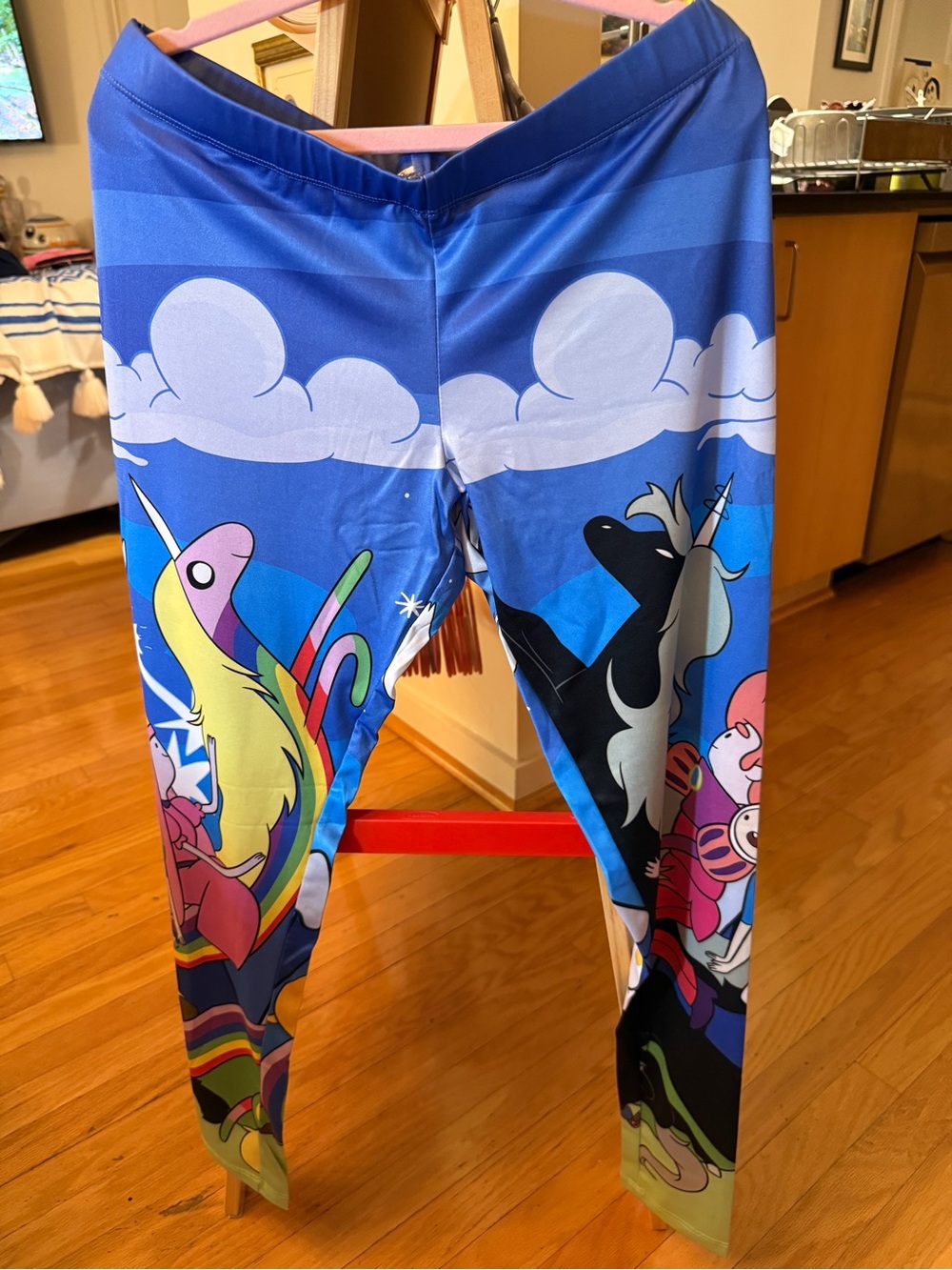 WELOVEFINE Adventure Time Duality Women's Leggings size L BNWOT
